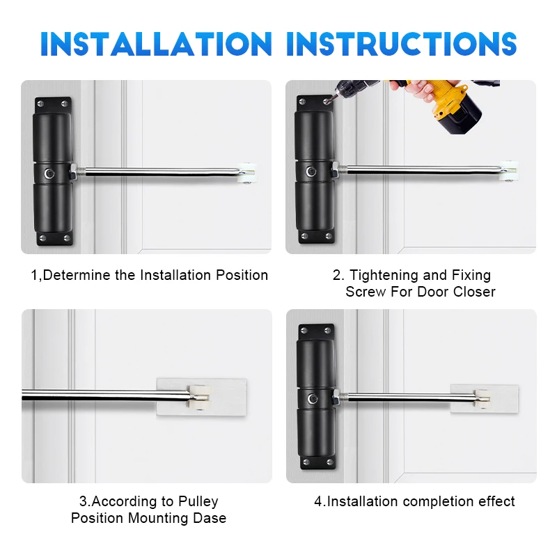 Автоматическое приспособление для закрывания двери DANPHONE можно регулировать