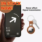 Кожаный защитный чехол-брелок для Apple airtag, чехол для Air Tag, локатор, трекер, цепочка для ключей, защита от потери и царапин