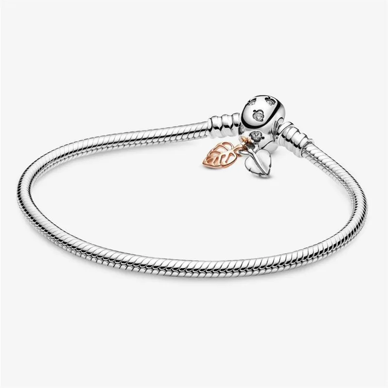 

HOT SALE 9 Style Classic 925 Sterling Silver Original 3mm Bracelets For Bead Charms DIY Jewelry Fashion Women Gift Dorpshipping