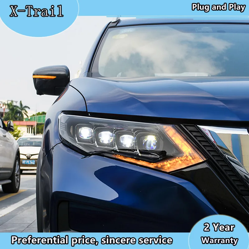 Автомобильный Стайлинг для Nissan X Trail головной светильник s 2017 2019 x след Ниссана