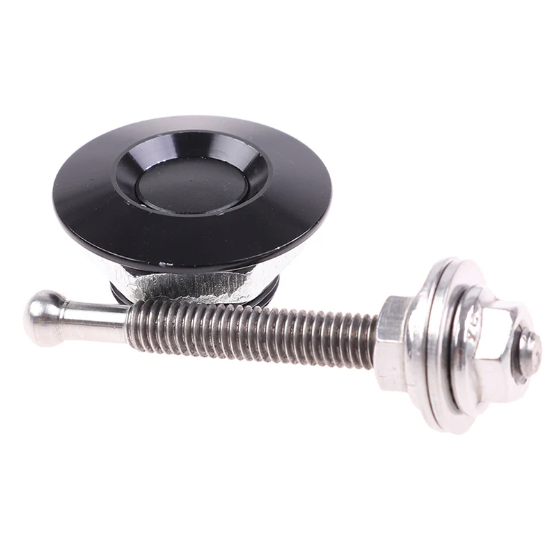 

1PC Universal 32mm Aluminium Alloy Push Button Billet Hood Pins Lock Clip Kit Engine Bonnets Lock Car Quick Latch BLACK