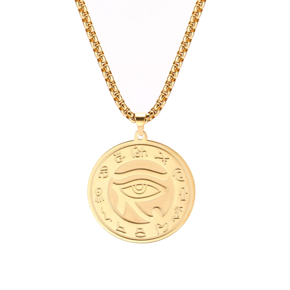 Ожерелье с кулоном Skyrim религиозный Египетский Глаз РА Хорус удджат талисман