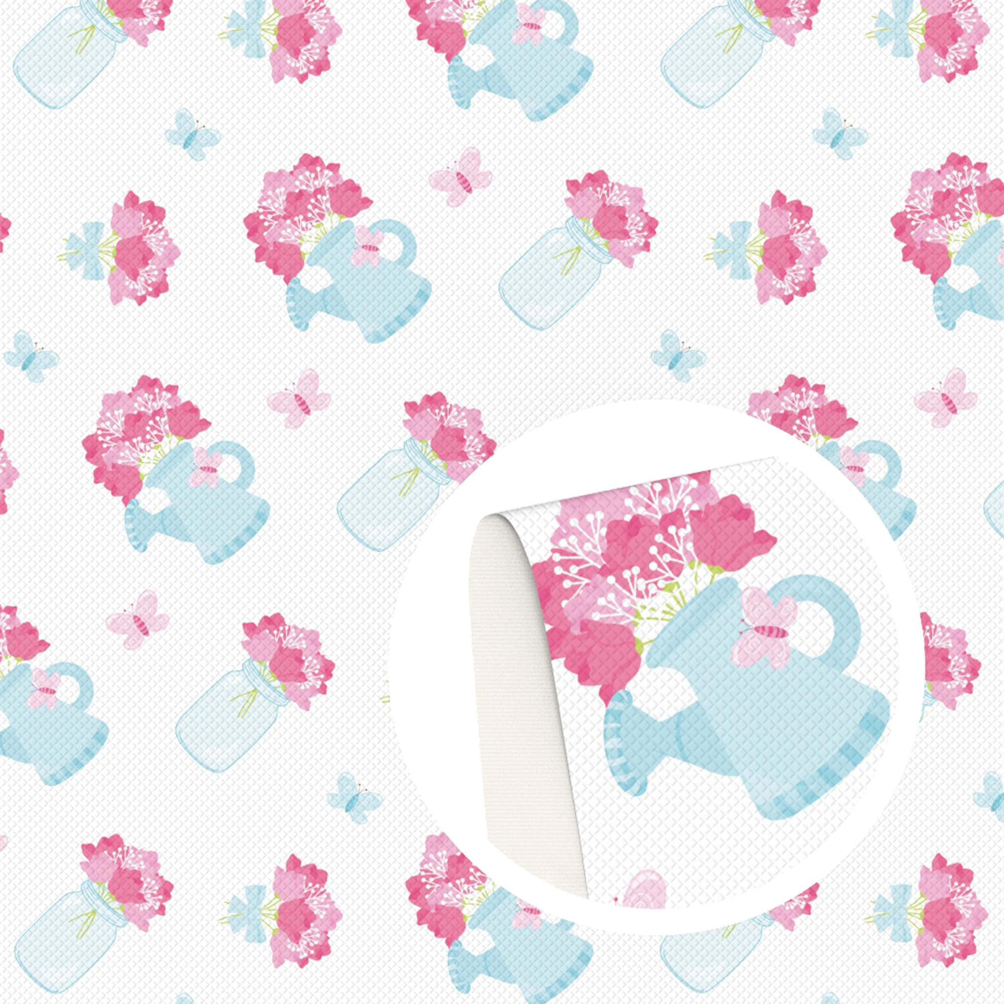 Гладкие листы из искусственной кожи с изображением перьев и цветов кожаный бант