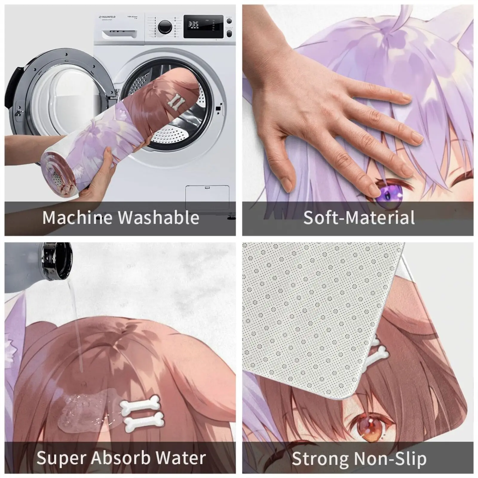 Коврик Okakoro Peeker ( Okayu Korone )-коврик Hololive коврик мягкий Inugami Nekomata