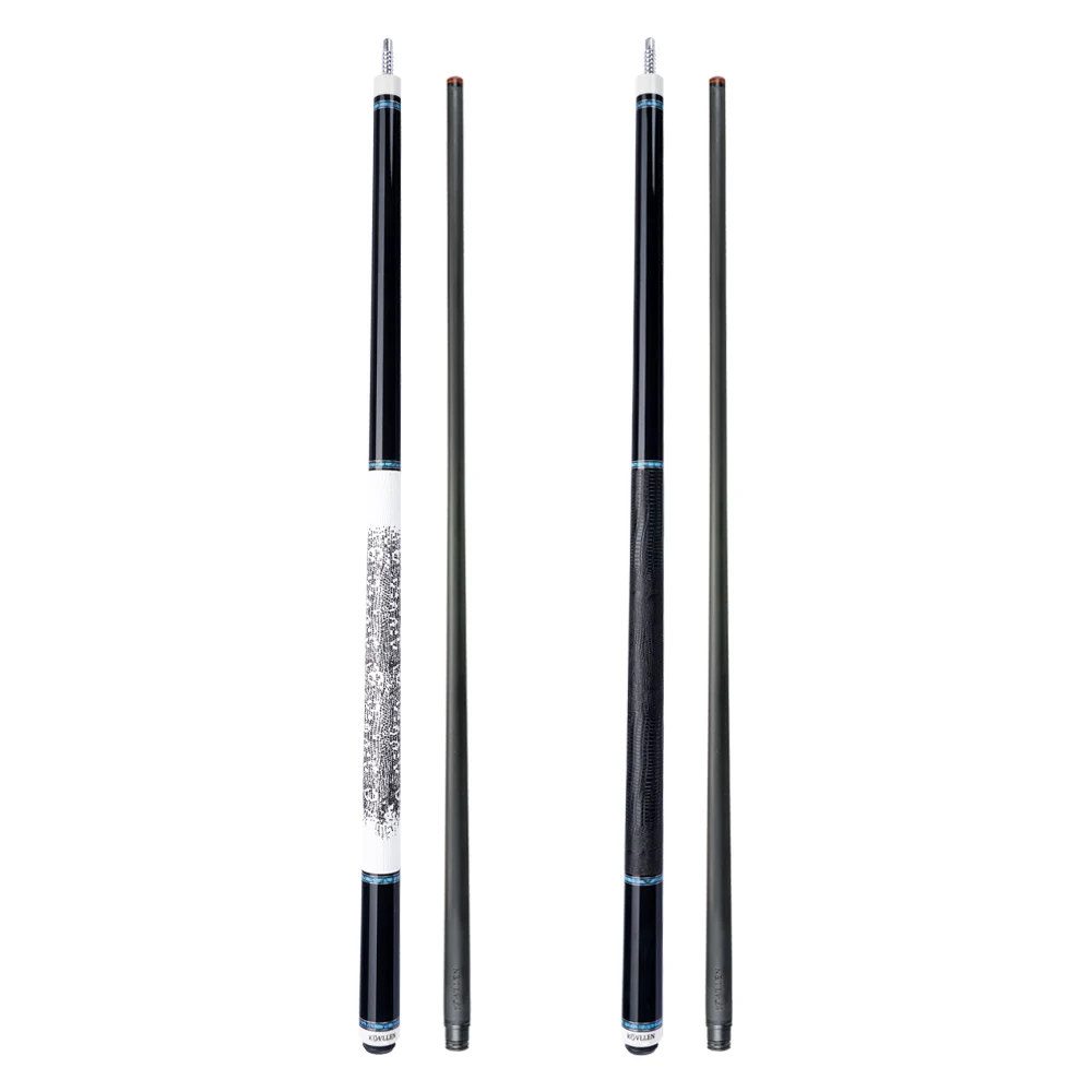 

KONLLEN Billiard Real Inlay Carbon Fiber Pool Cue Stick Leather Grip Carbon Energy Technology Billiards Cue Stick Kit with Case