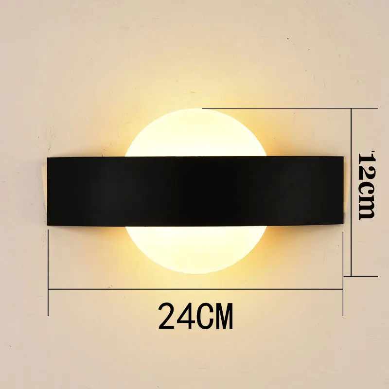 

Настенные светильники wecus черный/белый 6Вт
