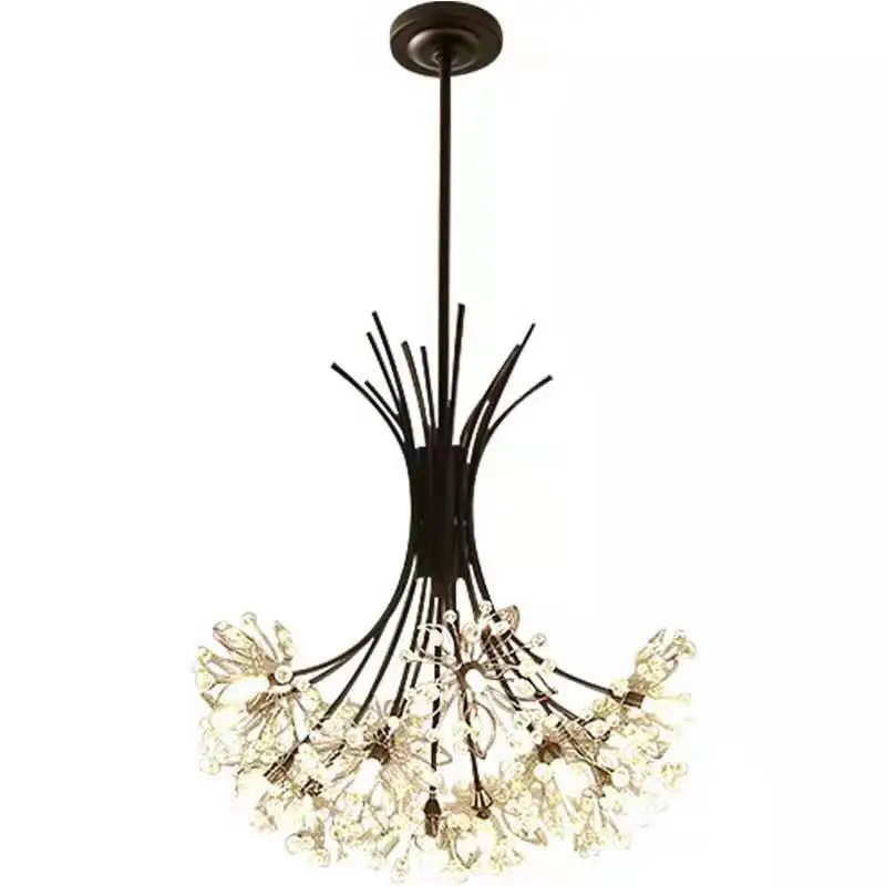 Роскошная Современная хрустальная люстра G4 для столовой в форме цветка лампа