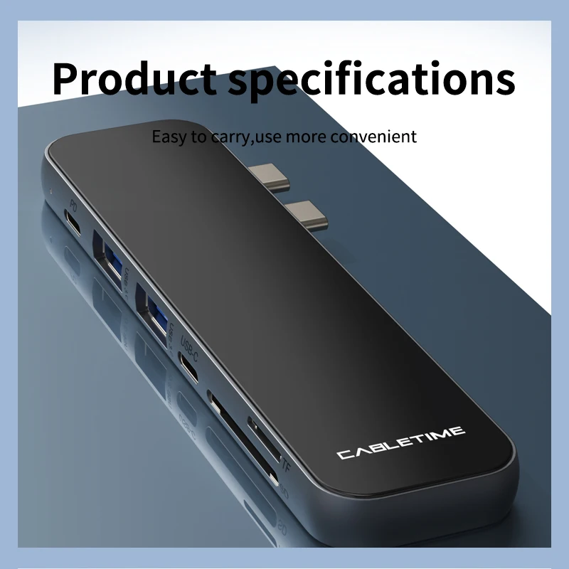 USB Type-C к 3 0 HDMI 4K мульти-хаб SD кардридер PD адаптер для ПК Macbook Pro Air C312 | Компьютеры и
