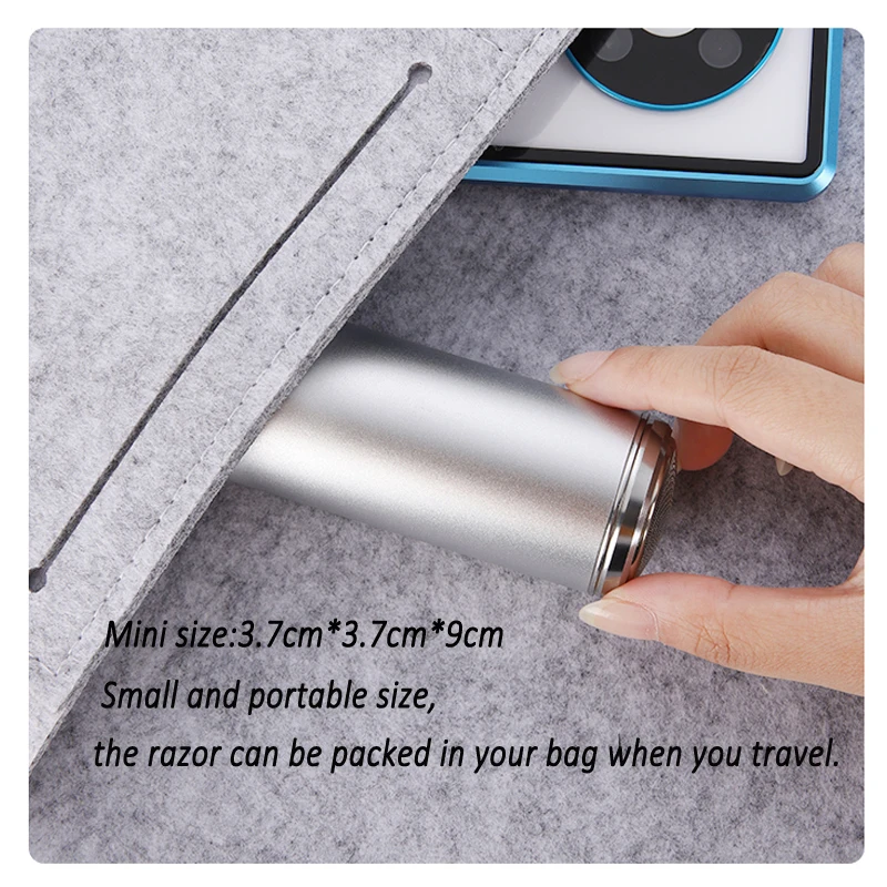 Mini Men's Shaver Pocket Razor USB Rechargeable Male Shaving Trimmer Washable Beard Machine for Barber | Красота и здоровье
