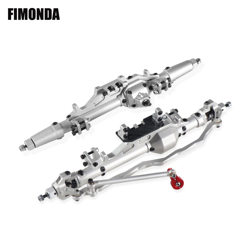 FIMONDA 1/10 RC автомобилей Полный алюминиевый сплав Передняя Задняя ось для Crawler Axial