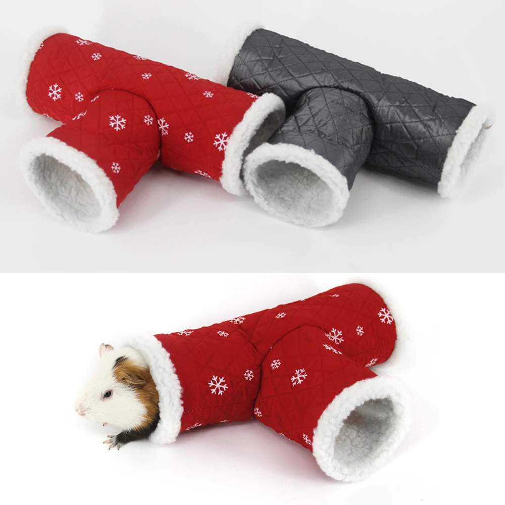 Туннели для домашних животных Т-образный домик теплая кровать маленькие