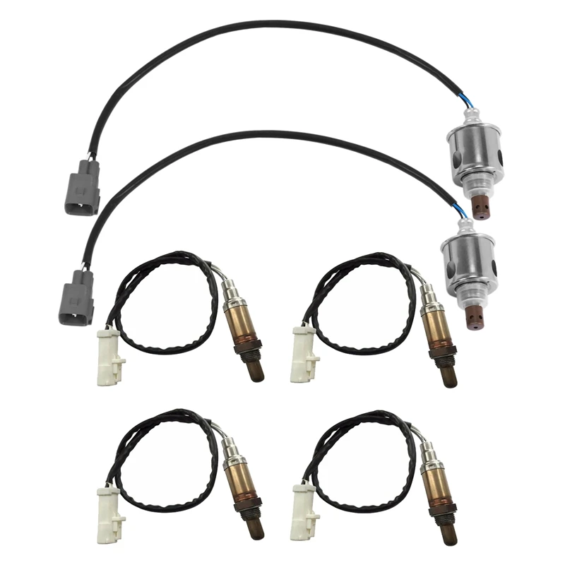

6 Pcs Sensor: 2 Pcs Upstream Front O2 Oxygen Sensor & 4 Pcs Front+Rear / Upstream+Downstream O2 Oxygen Sensor