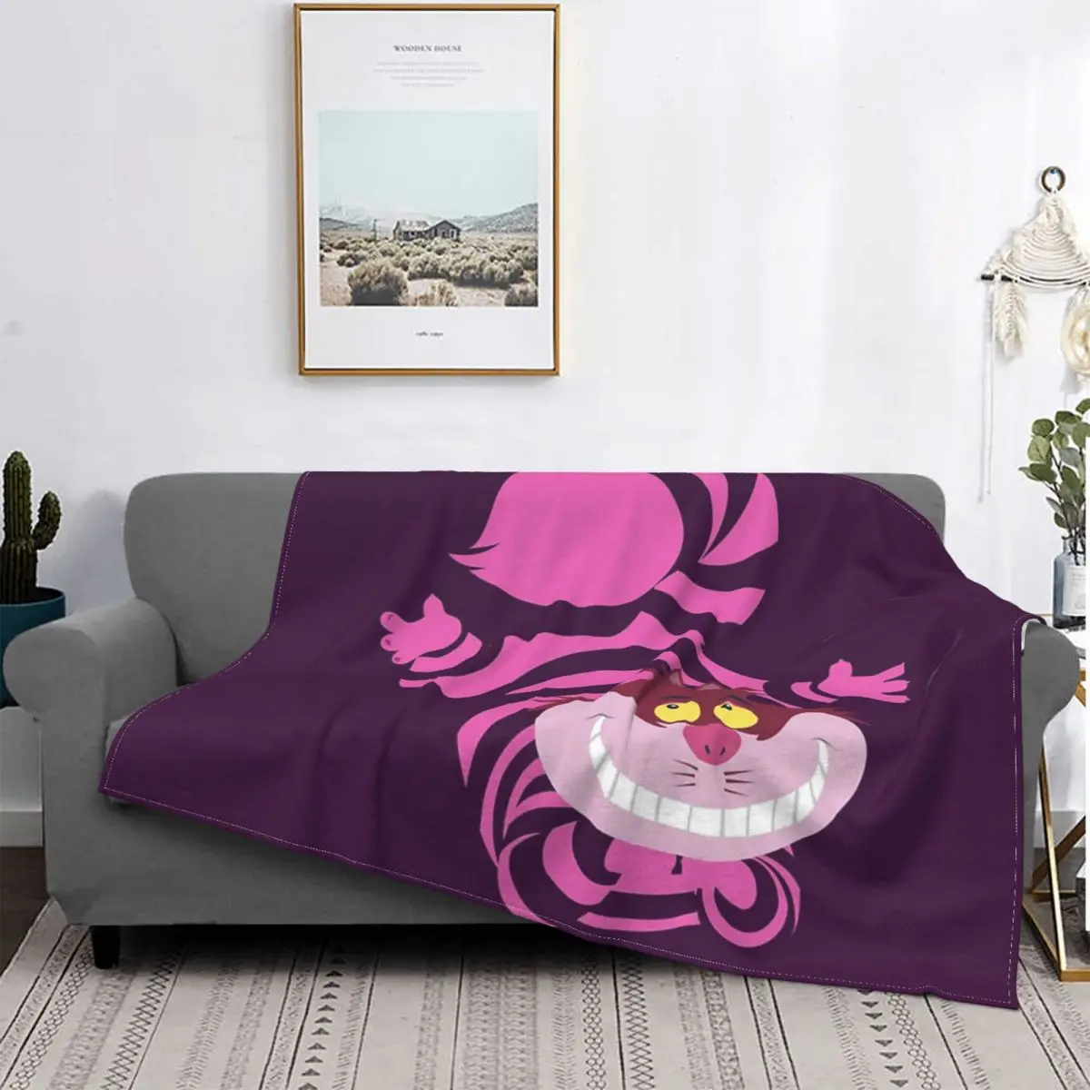 

De-Su Art - Cheshire hire одеяло для кошки, покрывало на кровать, клетчатый диван, кровать для пикника, летнее одеяло, одеяло для кровати