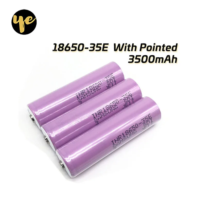 18650 35E 3500 мА/ч, 10A разрядки INR18650 35E для samsung INR18650-35E 18650 Батарея li-ion 3,7 v аккумуляторная Батарея