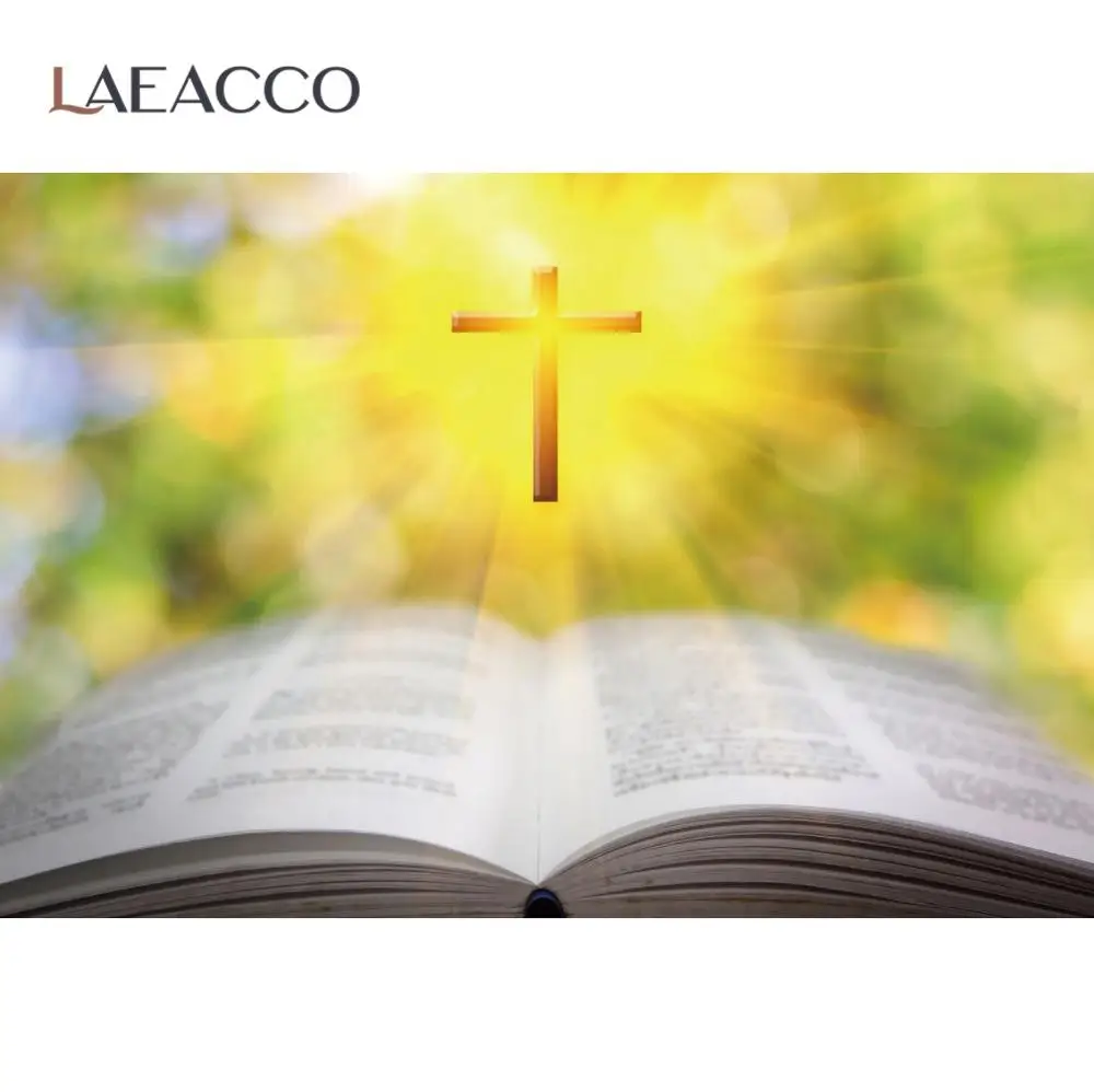 

Laeacco Brilliant Polka Dots Christian Cross Church Bible Party Pray Baby Child Portrait Poster Photo Background Photo Backdrop