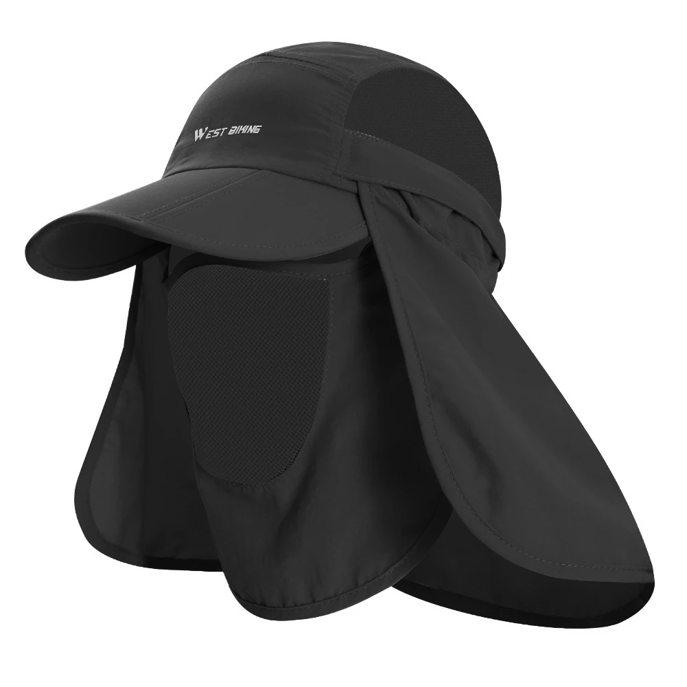 

WEST BIKING Insect Hat Fishing Hat Bug Mesh Proof Cap Outdoor Fishing Sun Visor Fisherman Hats UV Protection Hiking Caps