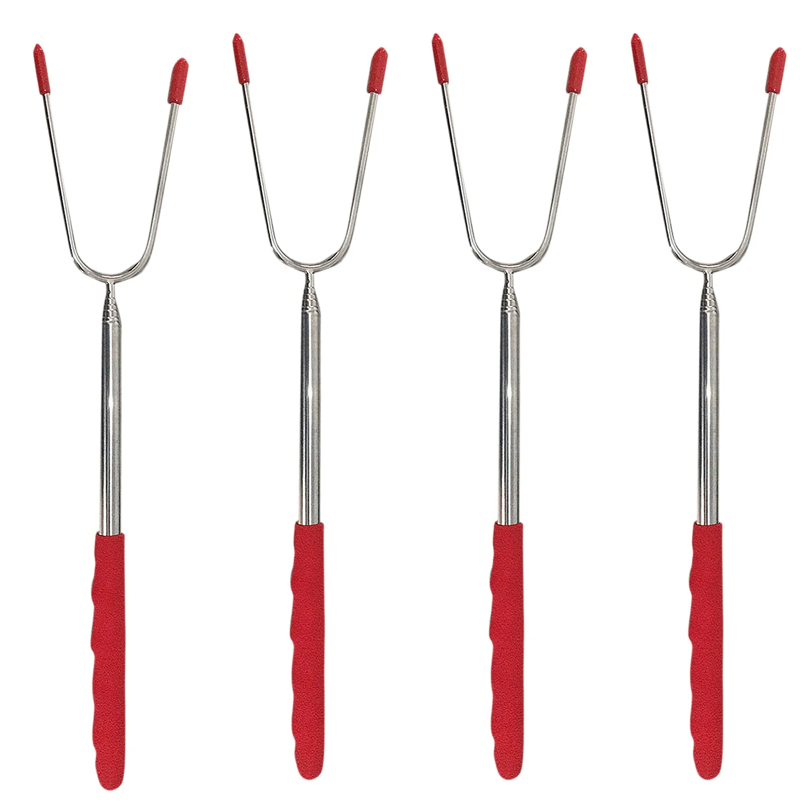 Посуда Для Фруктов 4 шт. Нержавеющая сталь мясо гриль барбекю вилка десертная