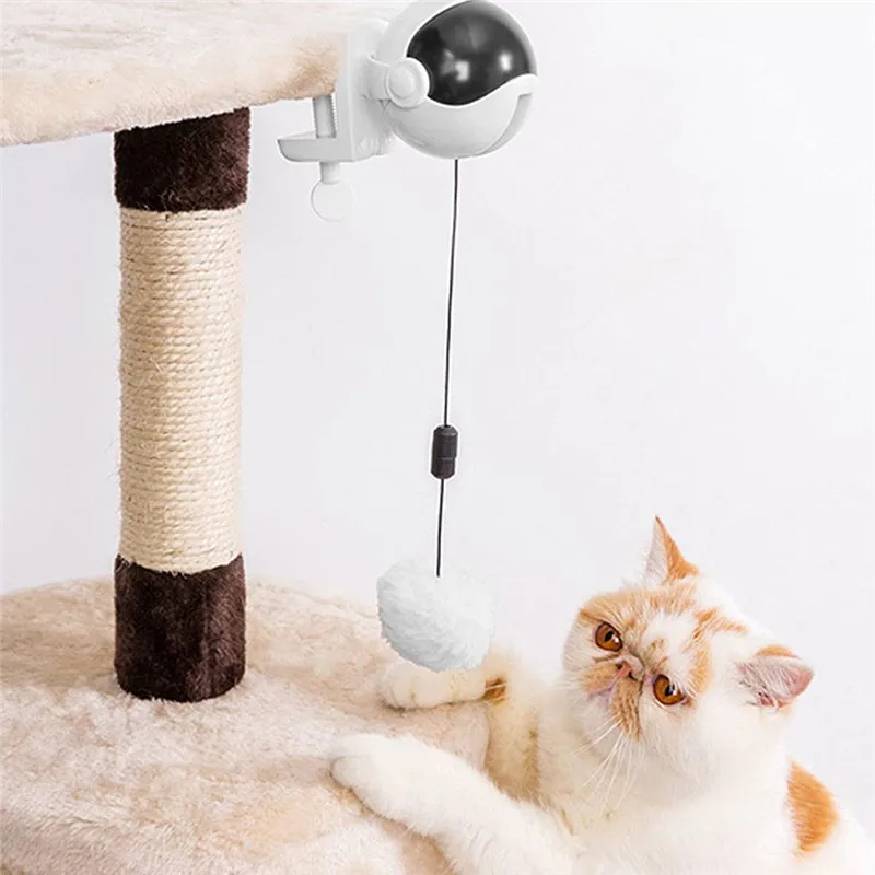 

Electric Automatic Lifting Cat Spring Rod Yo-Yo Ball Toys Interactive Puzzle Smart Pet Self Playing Teaser Supply Kitten Product
