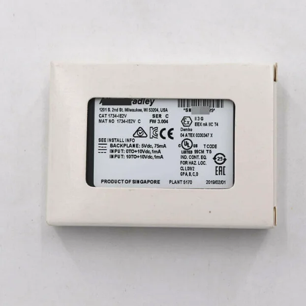 

New Original 1734-IE2V PLC 75mA 2 Single-Ended Analog Input Modules