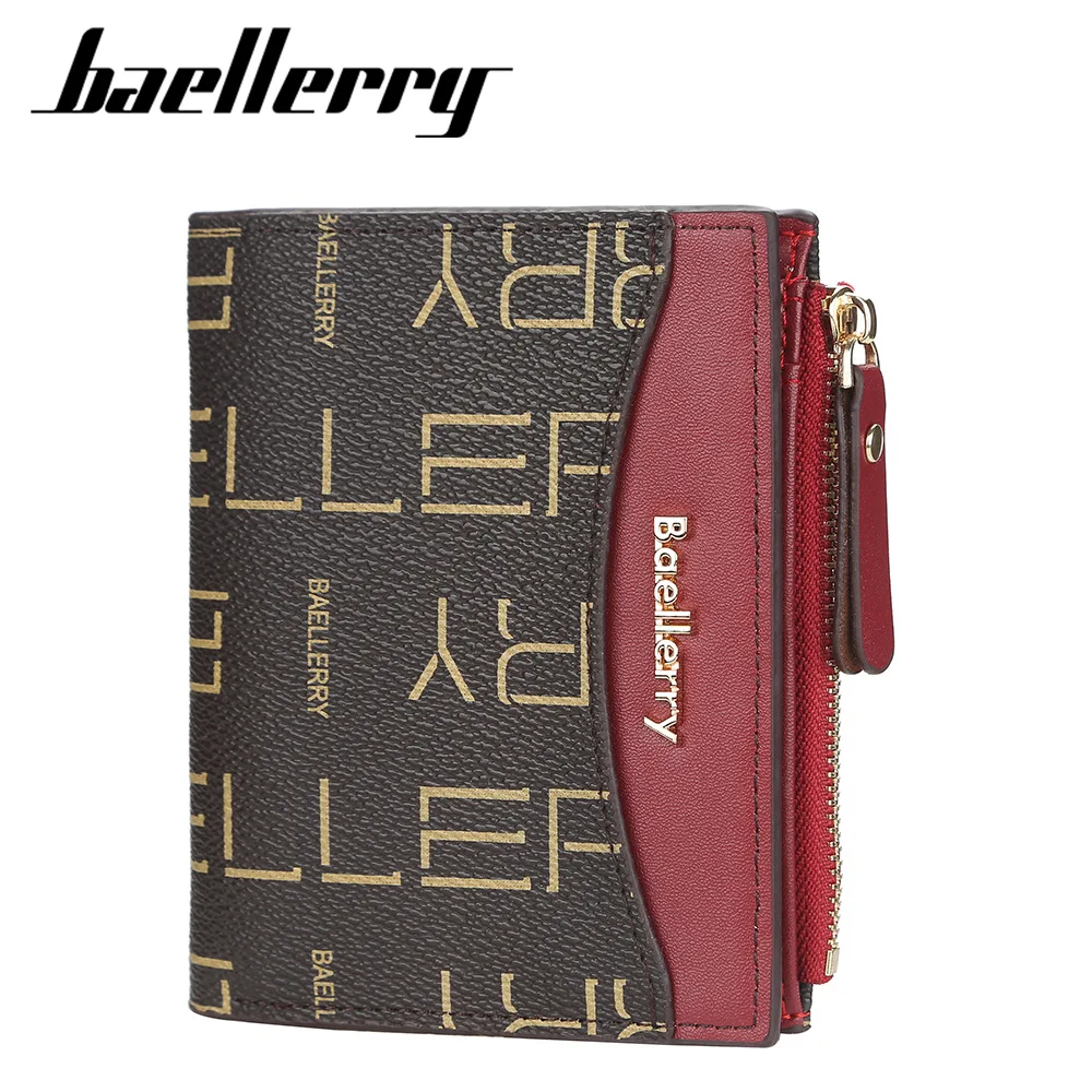 

2022 Short Women Wallets Zipper New Fashion PU Leather Top Quality Card Holder Classic Female Purse Zipper Wallet For Women 여성지갑