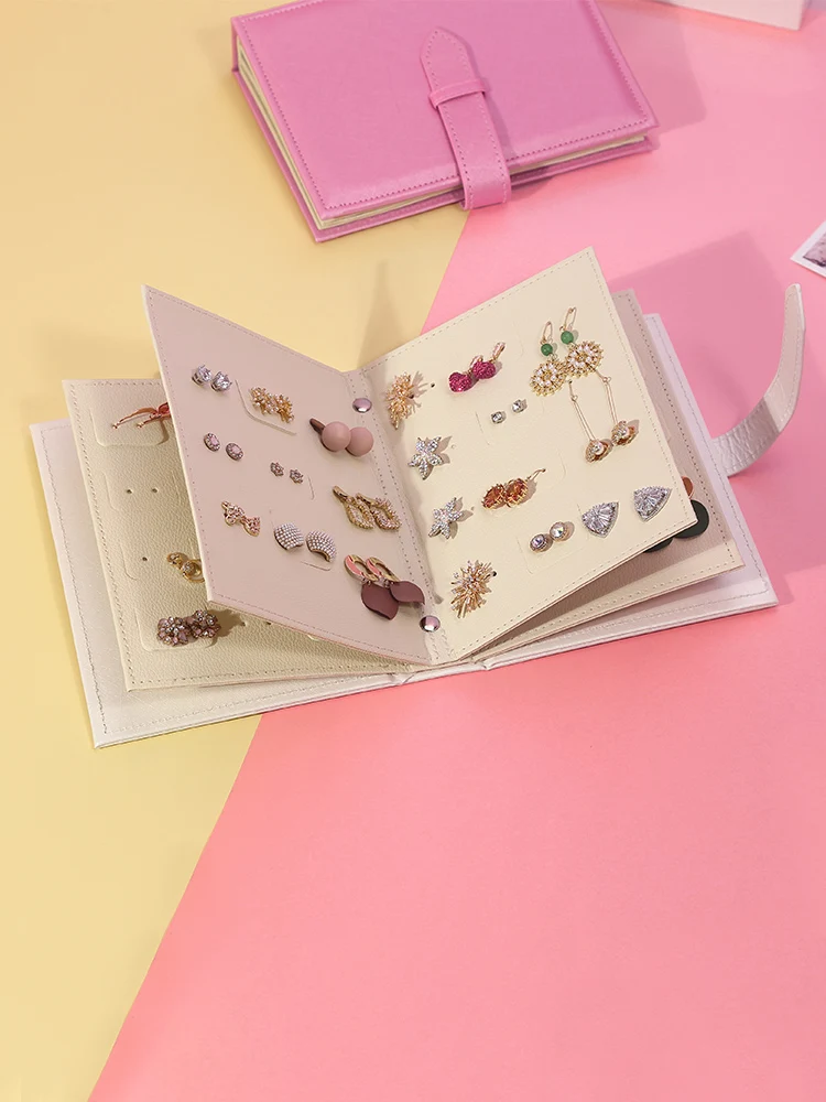 Earrings Earrings Storage Book Korean Creative Jewelry Storage Box Jewelry Box Small Exquisite Ins Wind Jewelry Book