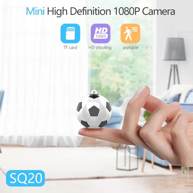 

Mini Camera HD 1080P Sensor Night Vision Camcorder Motion DVR Micro Camera Sports DV Video Small Recorder Football Camera SQ20
