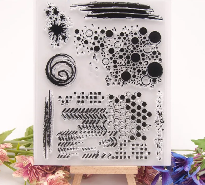 Простые круглые отметки прозрачные штампы для скрапбукинга рамки журнал