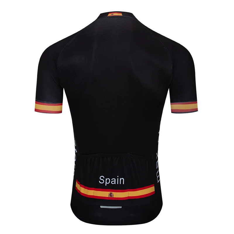 2021 Испания черная новая команда Велоспорт Джерси по индивидуальному заказу