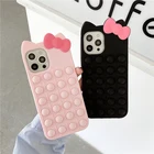 Мягкий силиконовый чехол Agrotera для iPhone 7, 8 Plus, X, XS, XR, 11 Pro Max, SE 2020, 12, кошачий кролик, мышь, уши, кактус, ананас, цветок