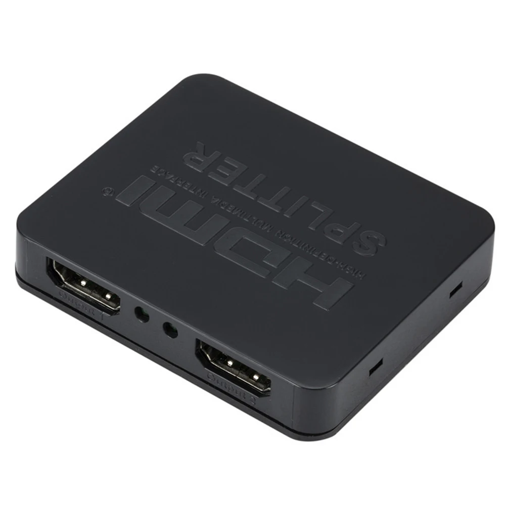 HDMI сплиттер системы домашнего кинотеатра 1080P усиленный 1 в 2 из коробки кабельный