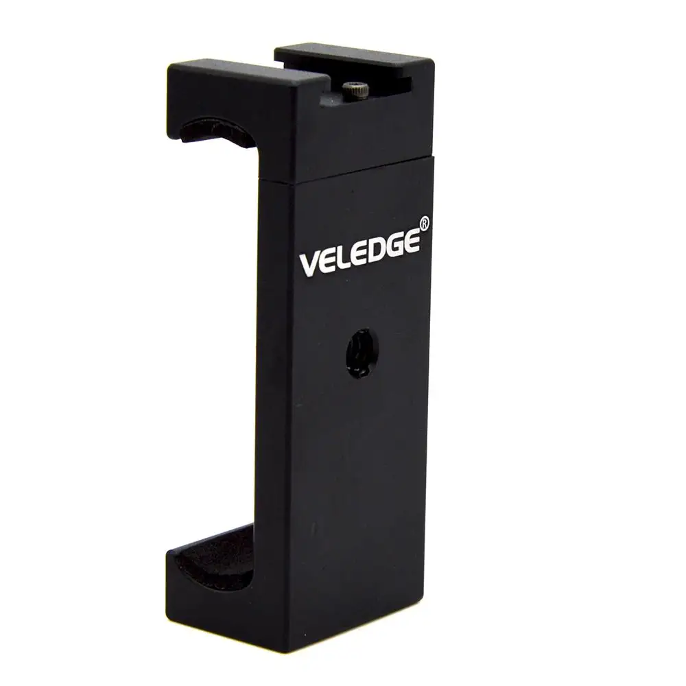 

Veledge Universal Mini Aluminum Alloy Phone Tripod Mount Adapter Bracket Holder Clip for iPhone Samsung Xiaomi Smartphone