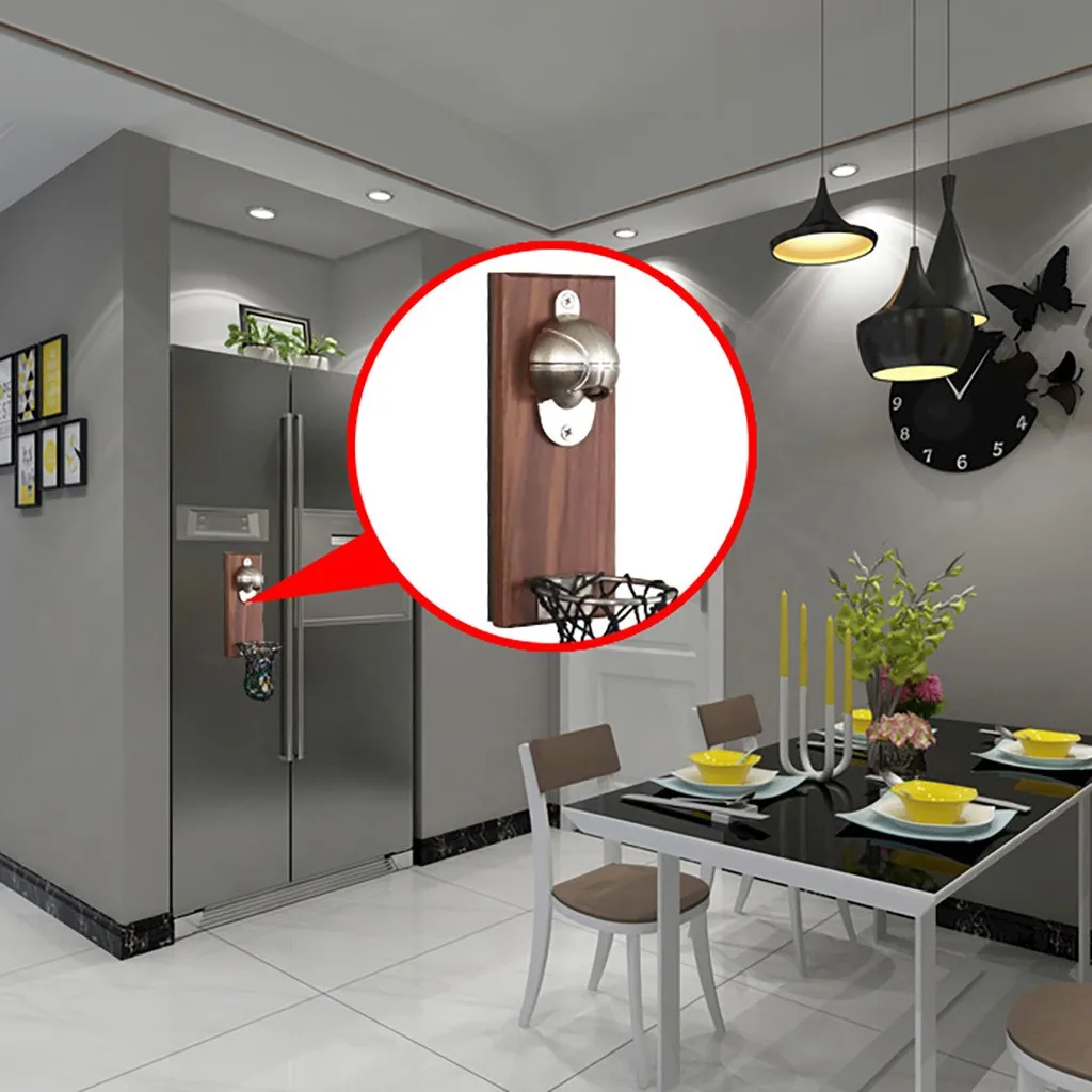 Креативный Многофункциональный открывалка для бутылок настенный с магнитной