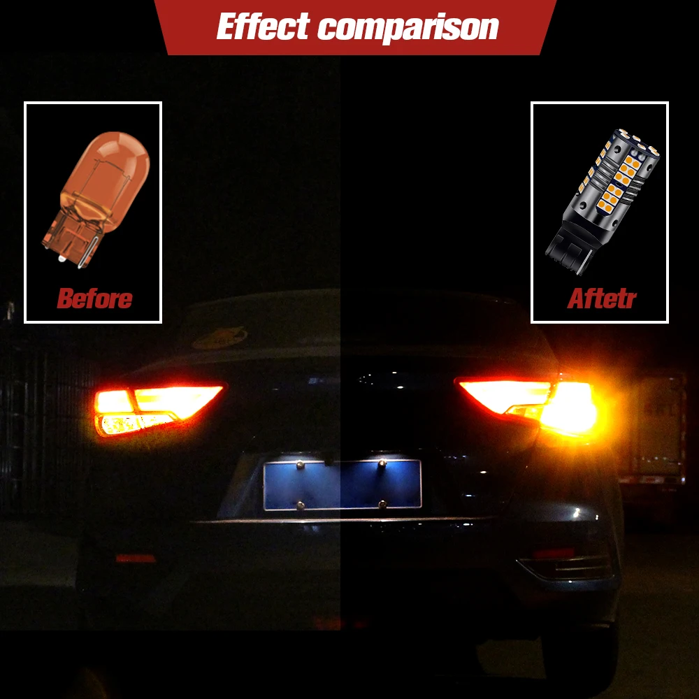 2x СВЕТОДИОДНЫЕ указатели поворота WY21W 7440A Canbus для Nissan 350Z GTR Juke Leaf Tiida X-Trail T31 T32 Teana