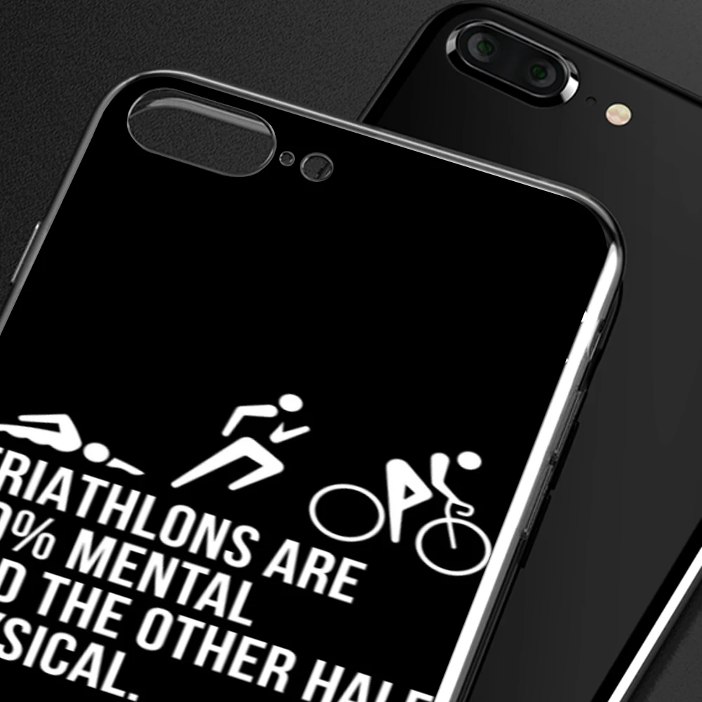 ironman triathlon bicycle marathon phone case for iphone 13 11 12 pro mini pro xs max 8 7 plus x se 2020 xr 13 pro phone covers free global shipping