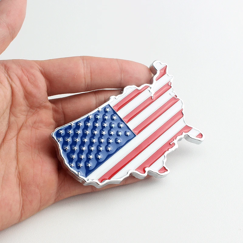 Металлические 3D наклейки символ США Великобритании Германии решетка радиатора