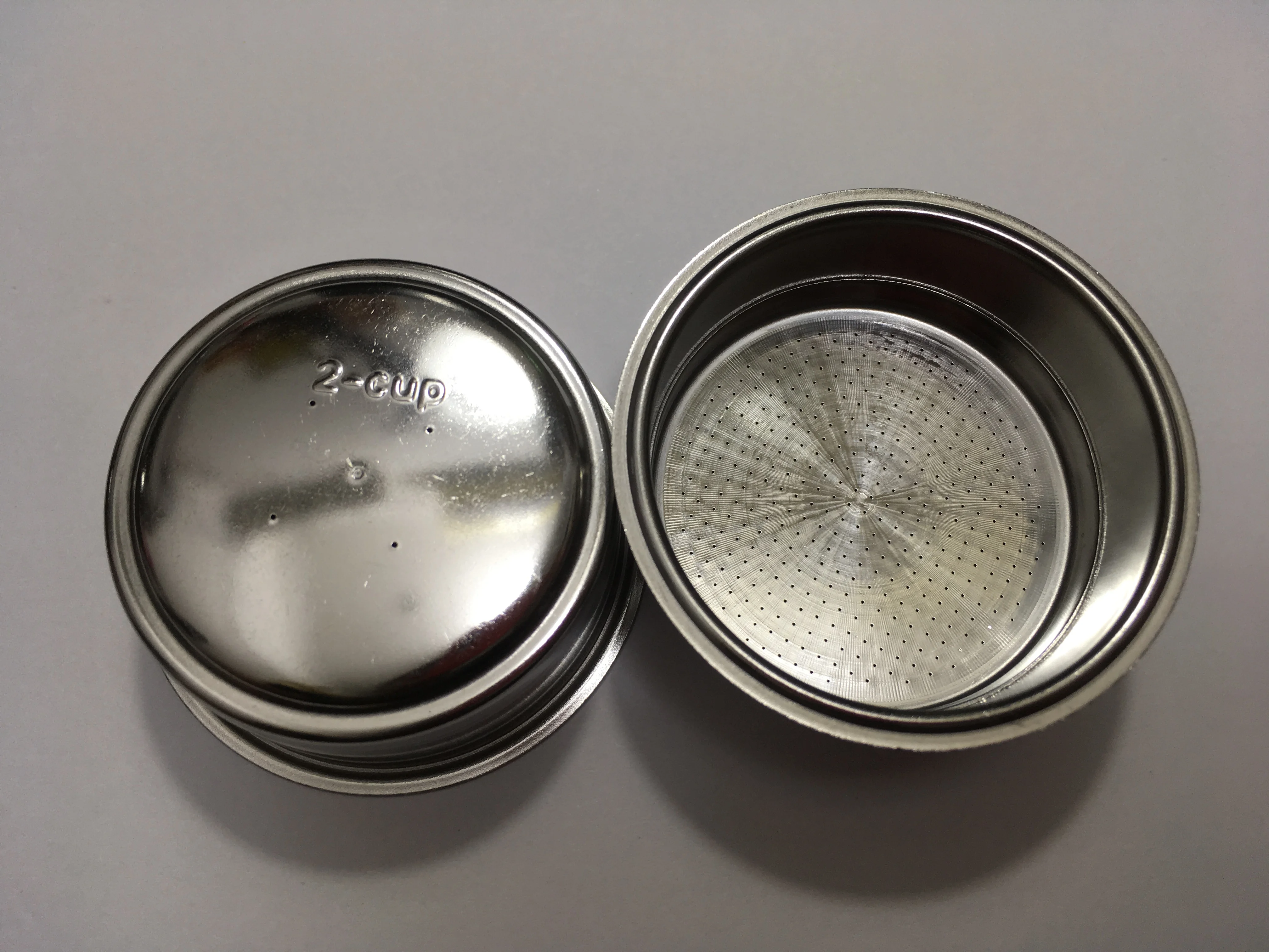 Корзина для кофе с двойным фильтром и 2 чашками 4 отверстия эспрессо выход 60 мм