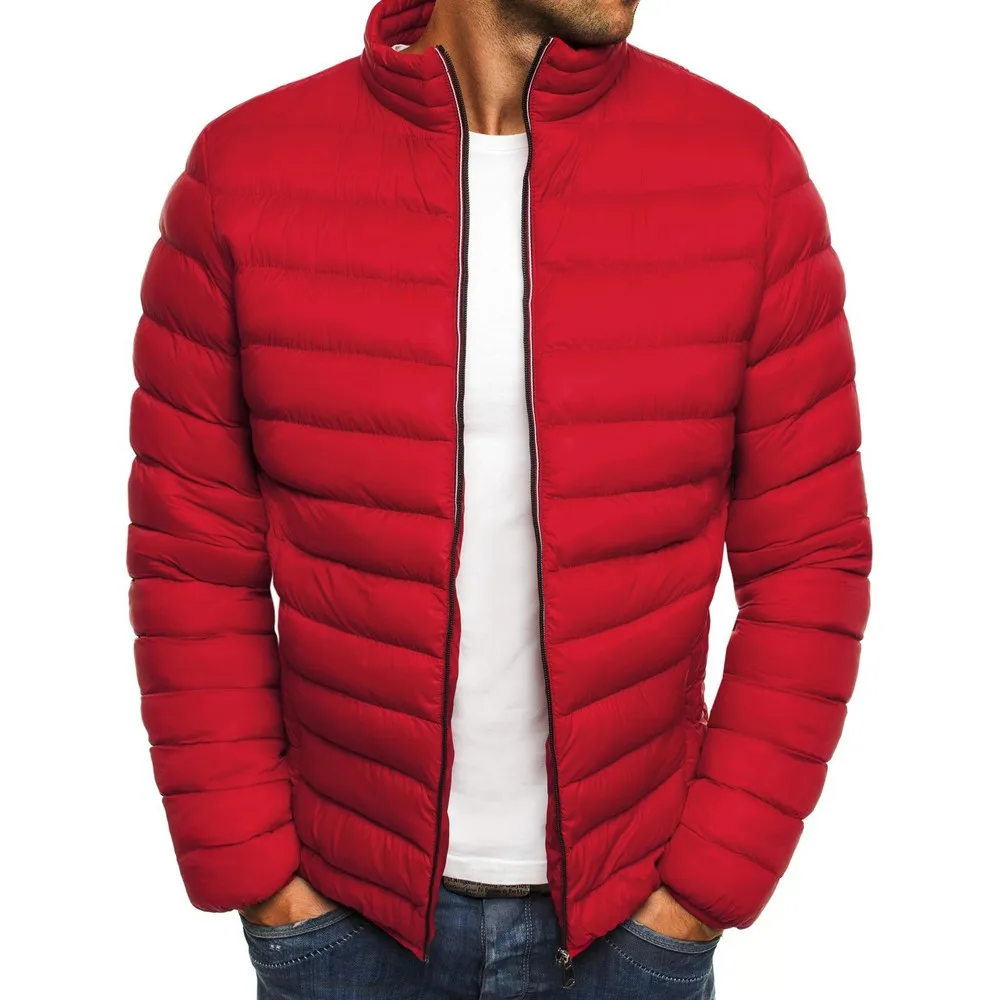 ZOGAA Men's Parka 2019 Winter Warm Jackets Cotton Padded Casual Puffer Coats Zipper Slim Hot Sale Plus Size High Street | Мужская