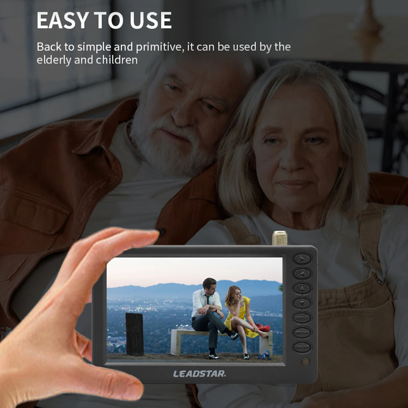 Новейший LEADSTAR D5 5 дюймов HD портативный TV DVB-T2 ATSC ISDB цифровой аналоговый телевизор