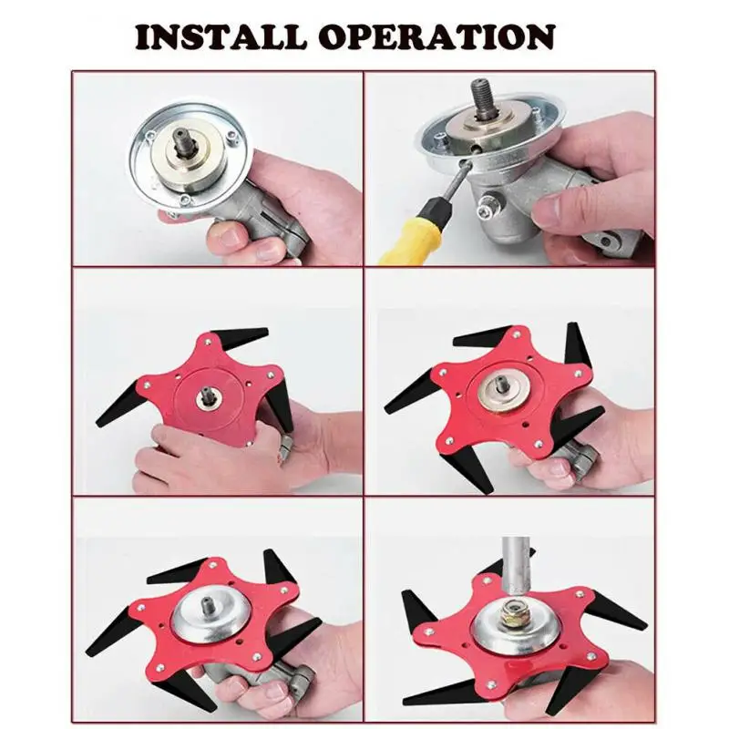 

1 Set Mower Accessories Blade Adapter Attachment Maintenance Kit Thrust Plate Gard Washer Rider Plate Collar Nut Allen Wrench