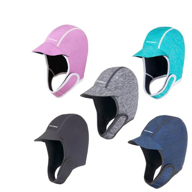

Womens Mens Neoprene 2mm Wetsuit Hood Brim Sun Hat UV Sun Protection Cap for Surfing Winter Swimming Diving Kayak Rafting Canoe