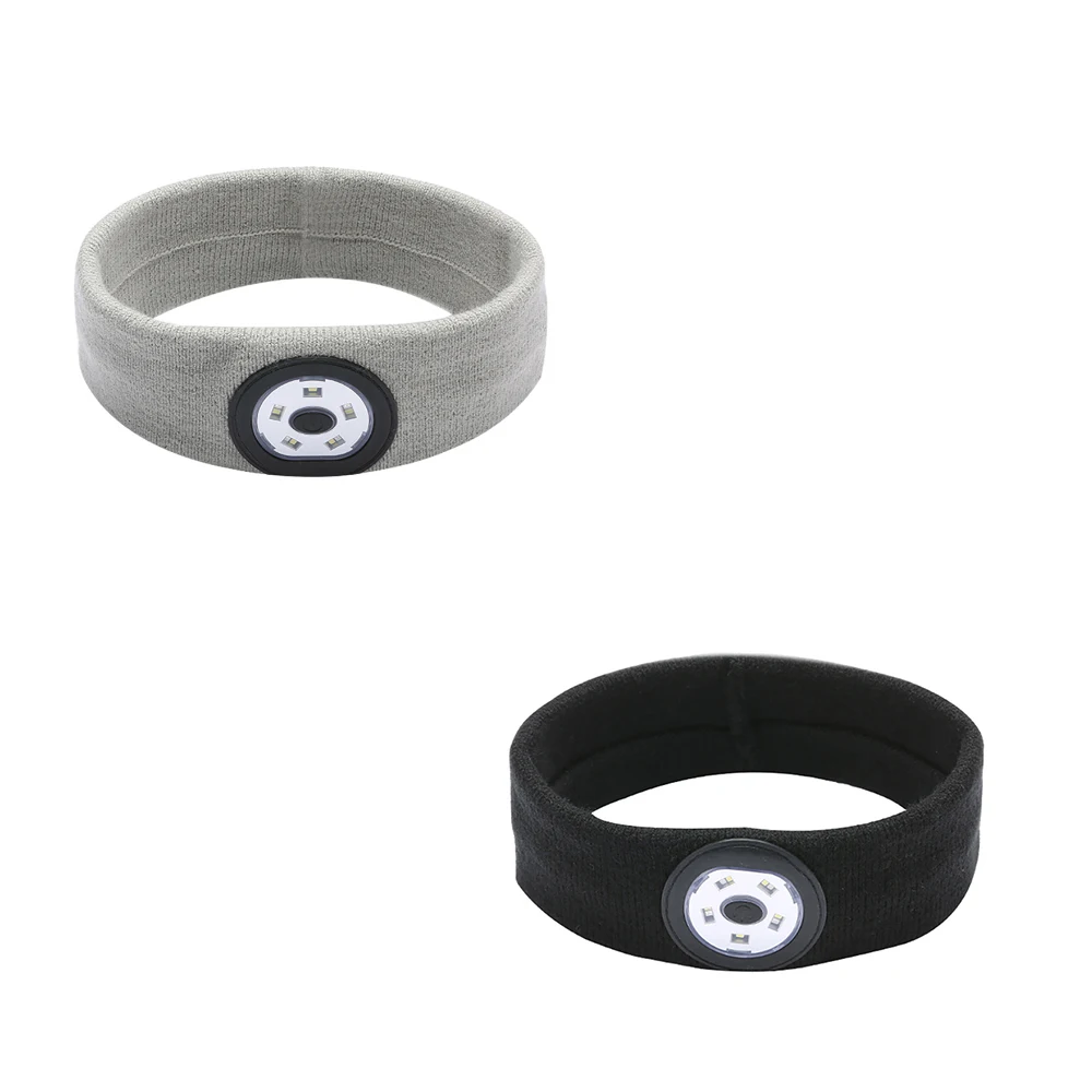 

Cycling Running Sports Night Lighting Sports Headband USB Charging Light Up Sweatband Elastic Unisex Outdoor Hat Led Lights