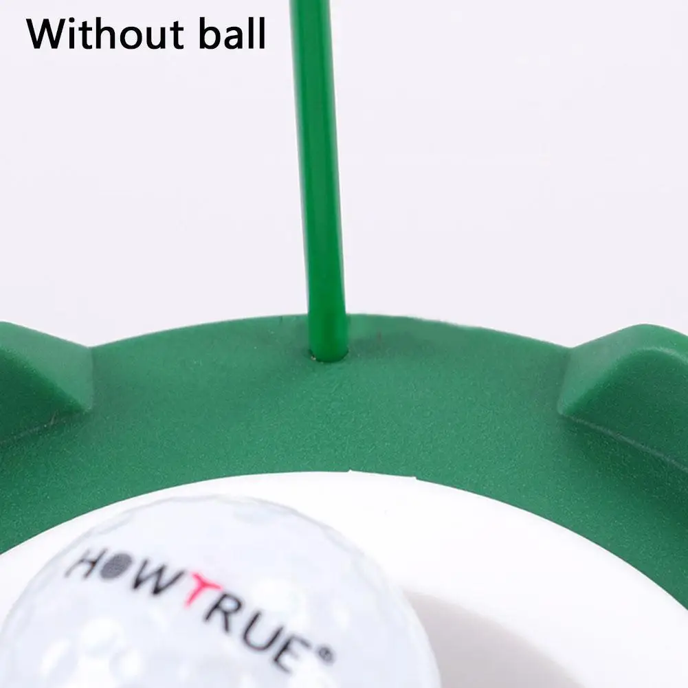 

Golf Putting Trainer Green Regulation Cup Hole Flag Convenient Practical Indoor Home Yard Outdoor Practice Training Trainer Aids