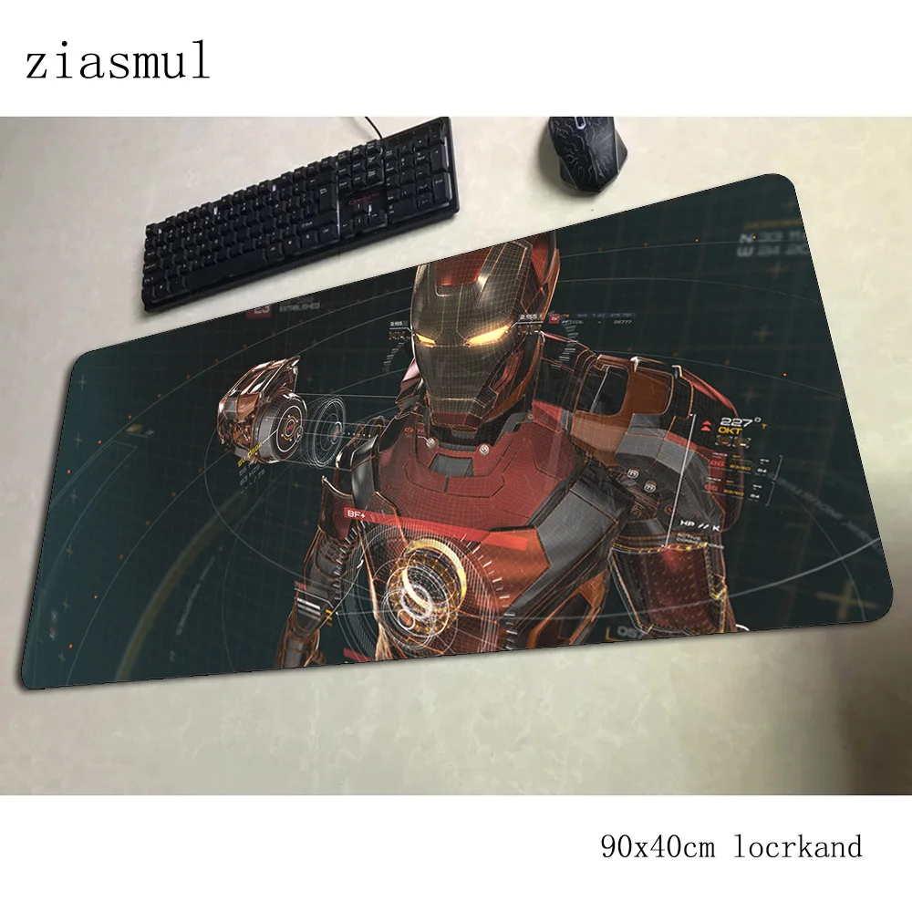 Iron Man mouse pad 90x40cm mousepads Popular gaming mousepad gamer best seller personalized mouse pads keyboard pc pad - Цвет: pattern 6