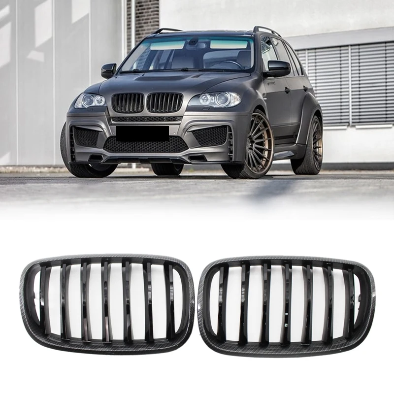 Car ABS Front Hood Sport Bumper Kidney Grille Pair For-BMW E70 X5 E71 X6 2007- 2013 | Автомобили и мотоциклы