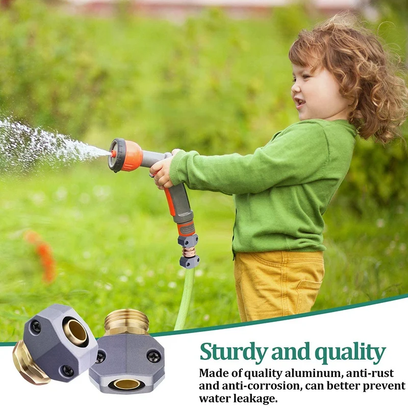 Садовый шланговый соединитель шланга Mender сад комплект для ремонта с зажимами 12