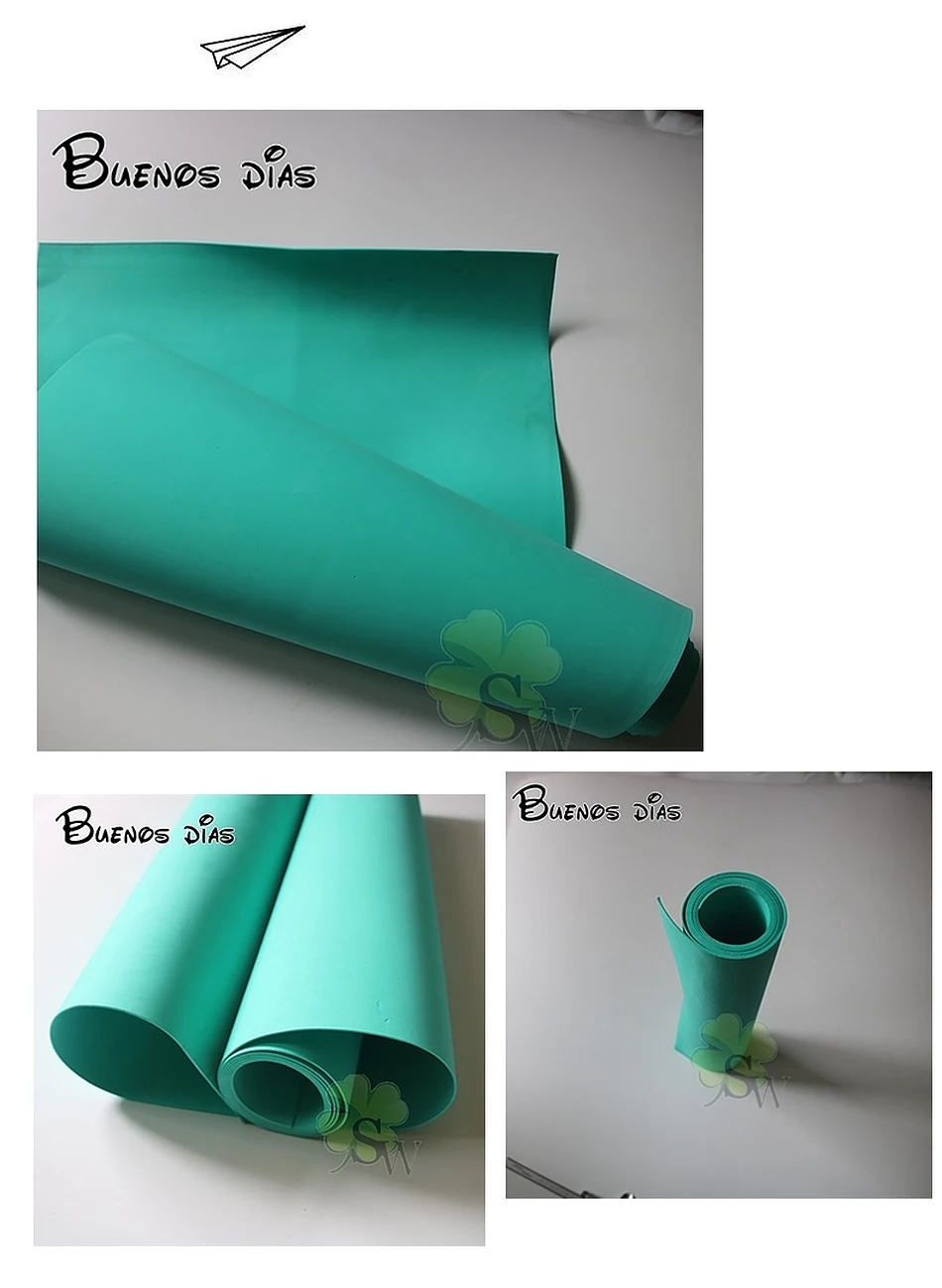 6mm Aqua Green Environmental Eva foam sheets,Craft eva, Easy to cut,Punch sheet,Handmade cosplay material