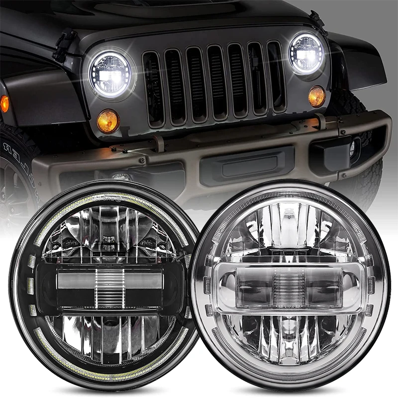 

Для УАЗ 4x4 Jungle Hunter внедорожник MPV 7-дюймовый светодиодный налобный фонарь Dot E9 7-дюймовый светодиодный налобный фонарь для Lada 4x4 Niva Urban