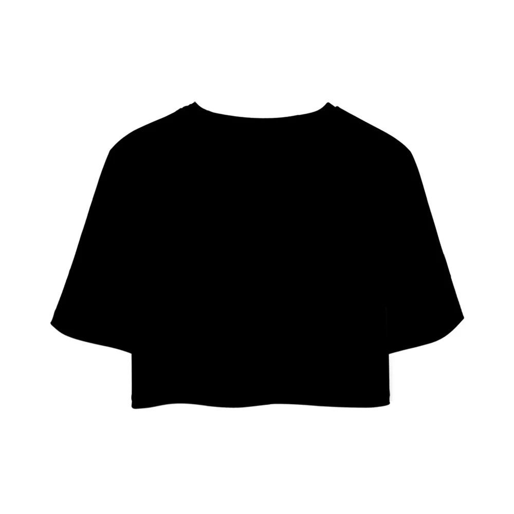 Женская футболка с 3D-принтом ghosteтемман короткий топ надписью World Tour Rock Music для