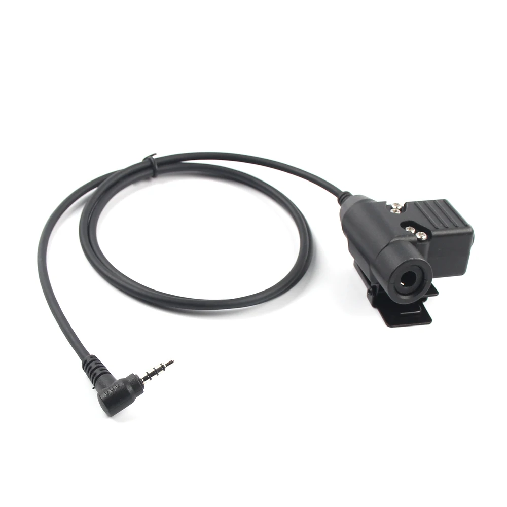 

U94 PTT 1pin Cable Plug Military Adapter Standard Version for Walkie Talkie Yaesu Vertex VX-3R Two Way Radio