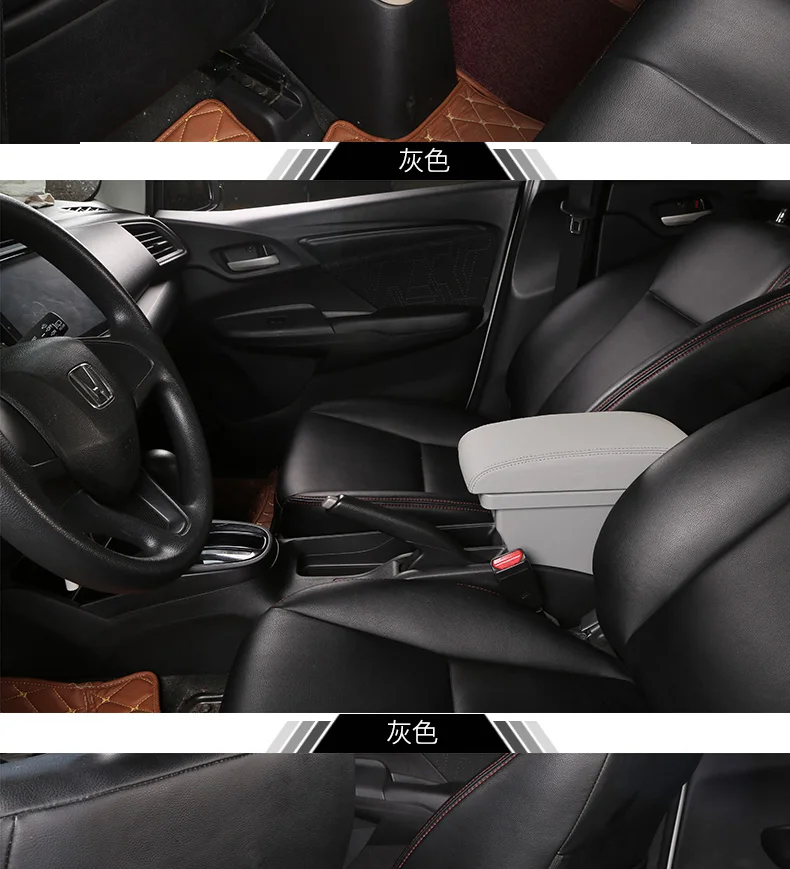 Для Suzuki Jimny подлокотник коробка+ 3USB кожаный центр новая коробка для хранения модификация
